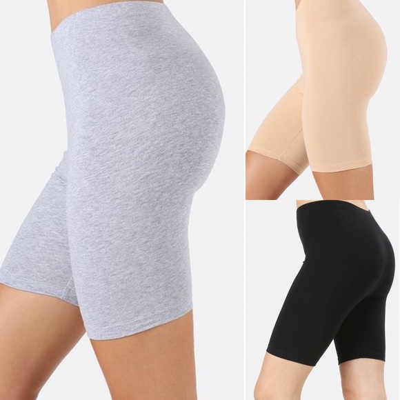 Zenana Outfitters Pants - Last size Large Grey Biker Short